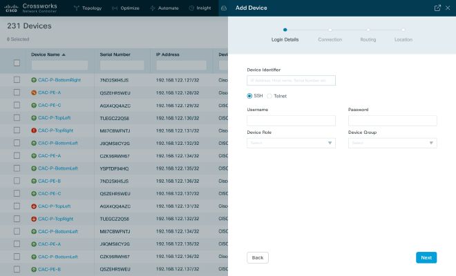 Redesigned simplified add device workflow